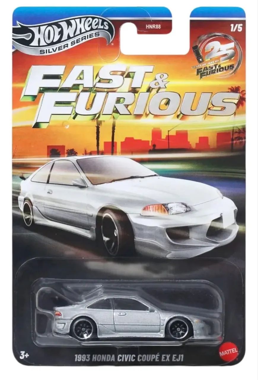 Hot Wheels Silver Civic velozes e furiosos
