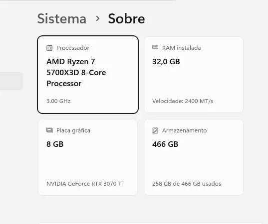 Ryzen 7 5700x3d + Rtx 3070 Ti