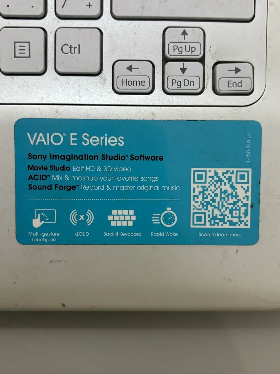 Notebook VAIO Funcionando - Teclado com Defeito - Foto 3