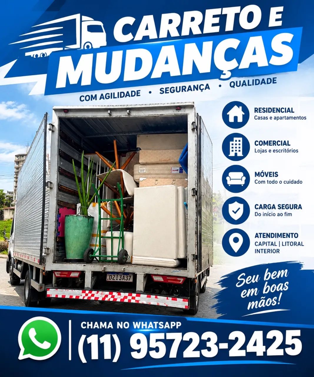 Carreto mudança eventos 