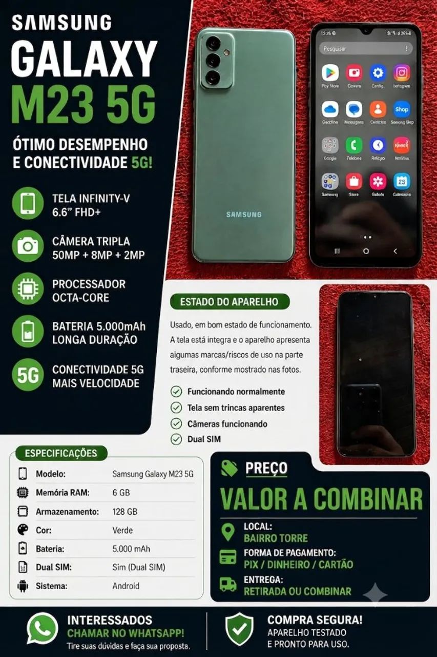 Samsung M 23 128 gb NFC 