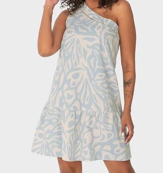 VENDO vestido curto da marca Malwee com decote de um ombro só!! - Foto 2