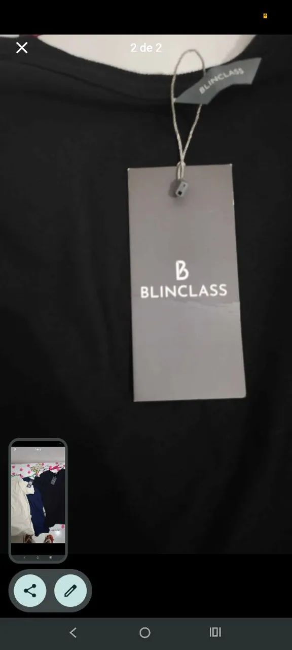 Camiseta blinclass tamanhos G 