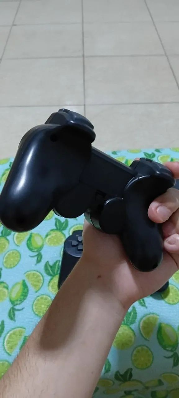 Kit com 2 Controles para PlayStation 2 - Completo! - Foto 4