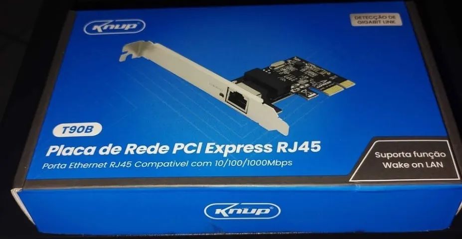 Placa de rede PCIe 10/100/1000 Knup Nova