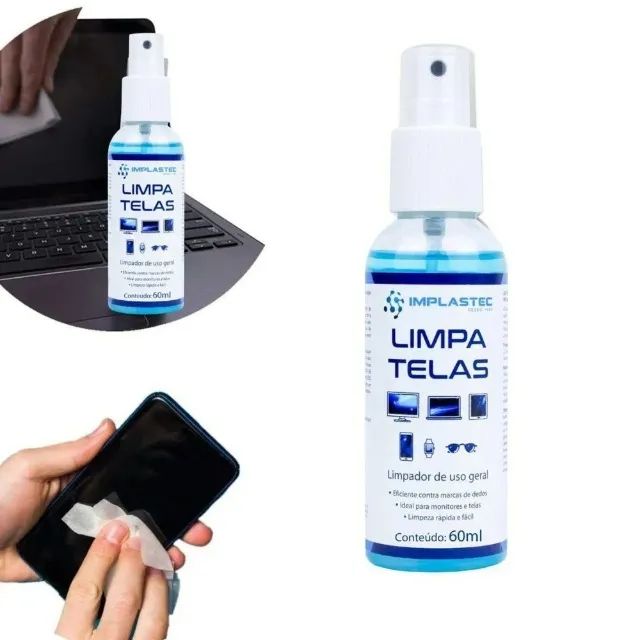 Limpa Telas Com Flanela Clean Incolor Implastec *ENTREGA GRÁTIS* - Foto 3