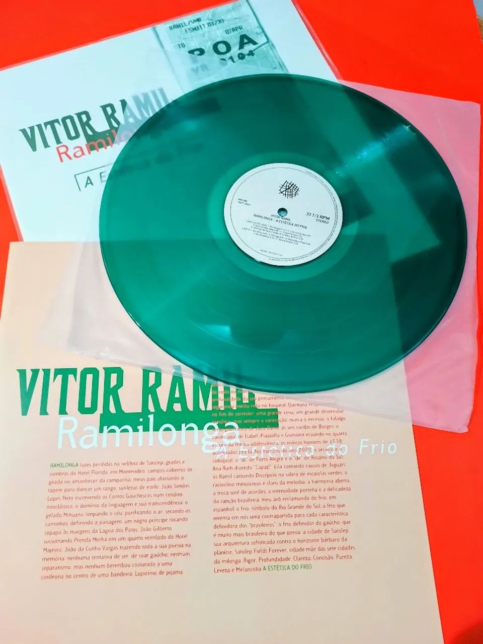 LP.disco de Vinil Vitor Ramil Ramilonga A estética do Frio - Foto 3