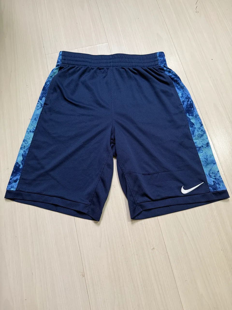 Shorts nike trophy azul original XL infantil, equivalente M adulto