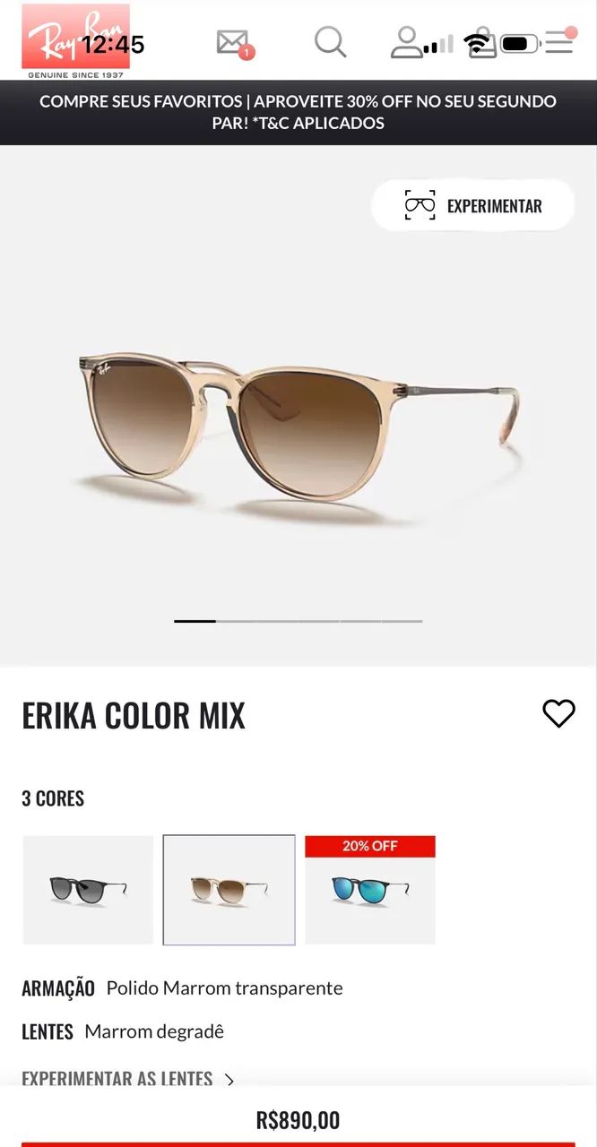 Óculos Ray-Ban Original - Pouco Usado - Foto 4