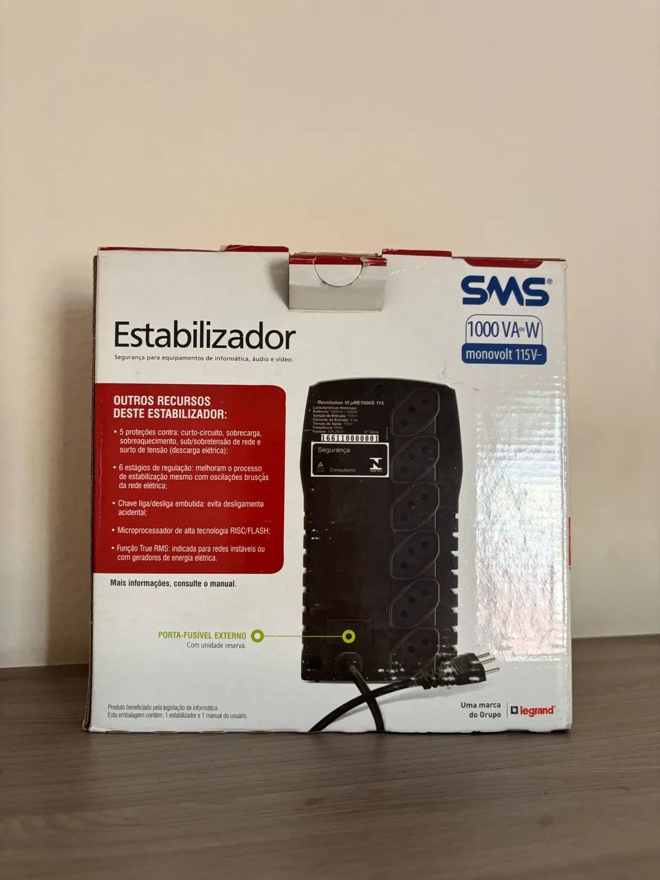 Estabilizador SMS perfeito 1000 VA 1000W - Foto 2