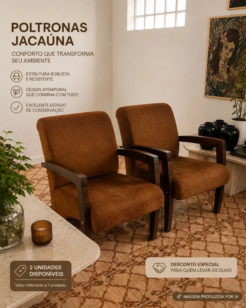 Poltrona Jacaúna Original | Madeira Maciça