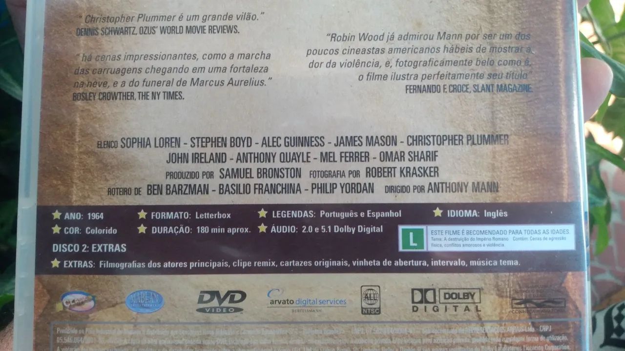 DVD original duplo a queda do império romano.  - Foto 3