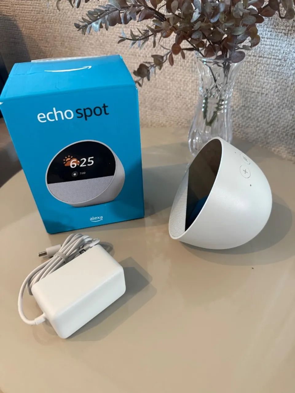Smart Speaker Amazon Echo Spot com Alexa - Novo Na Caixa - Foto 3