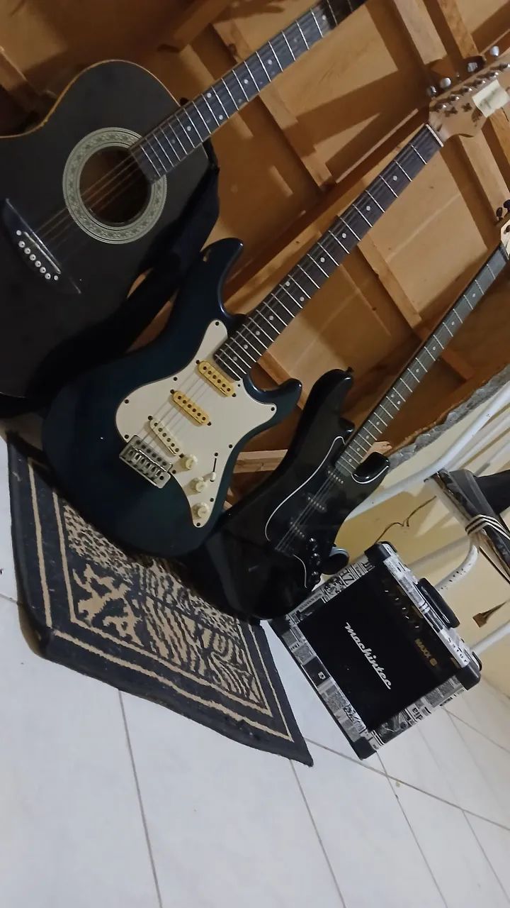 STATOCASTER VOIK 100 BLACK NOIR GLOSS - Foto 2
