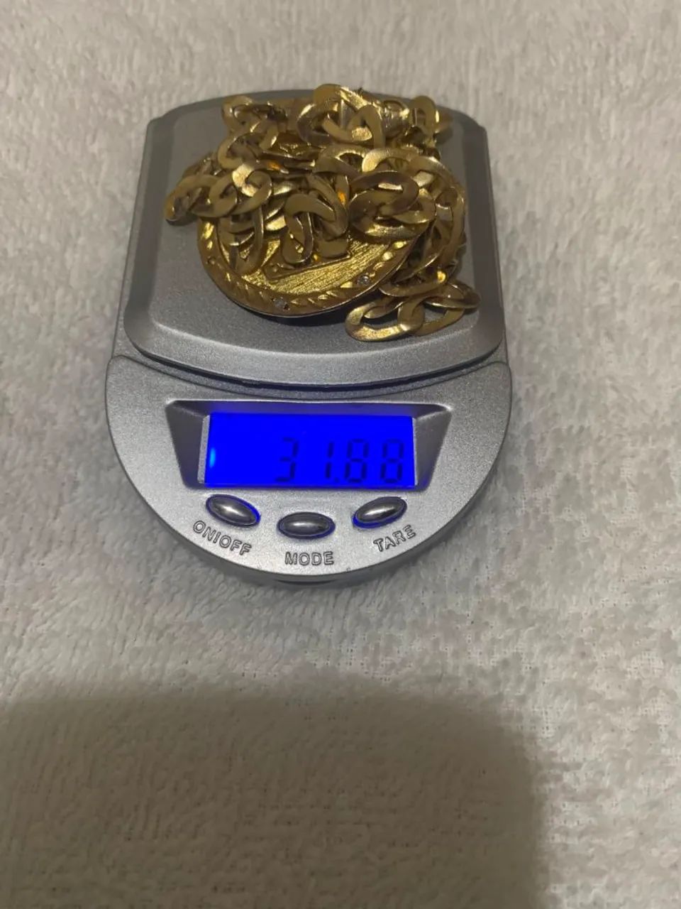 Vendo esse Cordão de Prata Banhado a Ouro - Foto 2