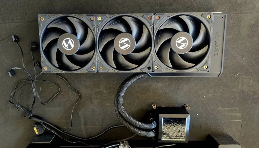Water Cooler Lian Li Hydroshift Lcd 360s Preto 360mm - Foto 3