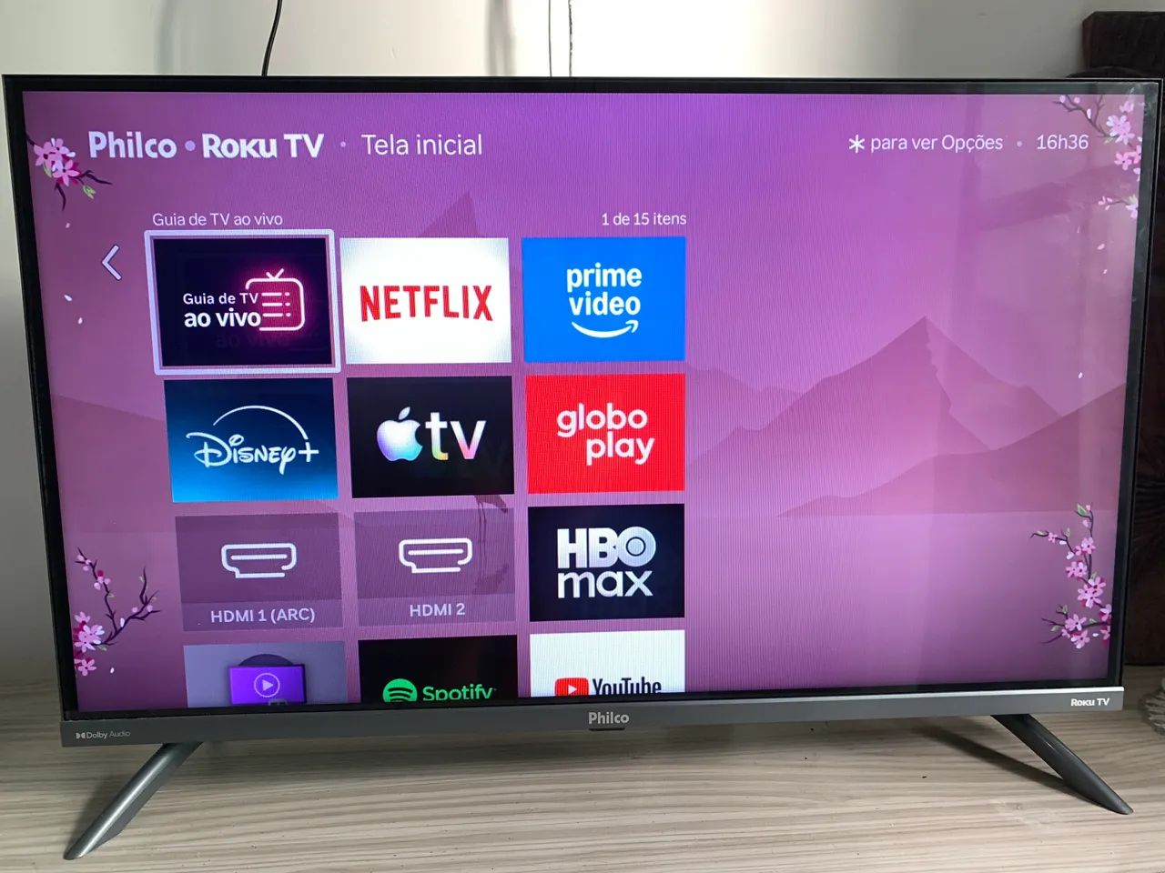 Smart Tv 32 Polegadas Led Roku Cinza Philco
