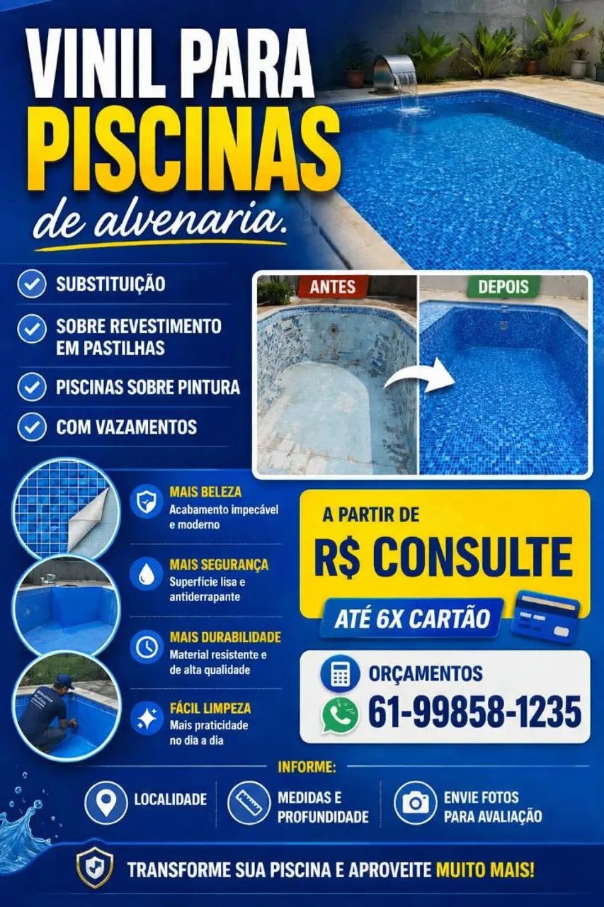 Vinil em piscinas: sobre pastilhas ou substituição  - Foto 2