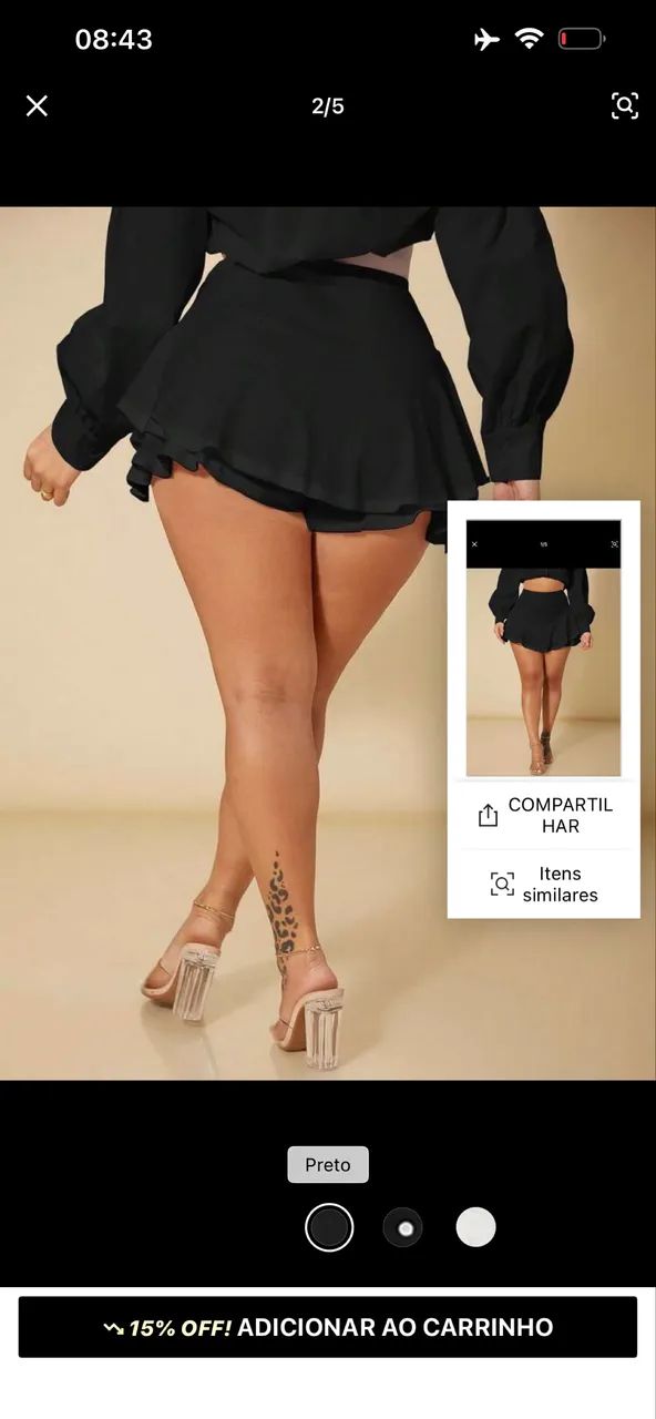 vende-se short saia - Foto 2