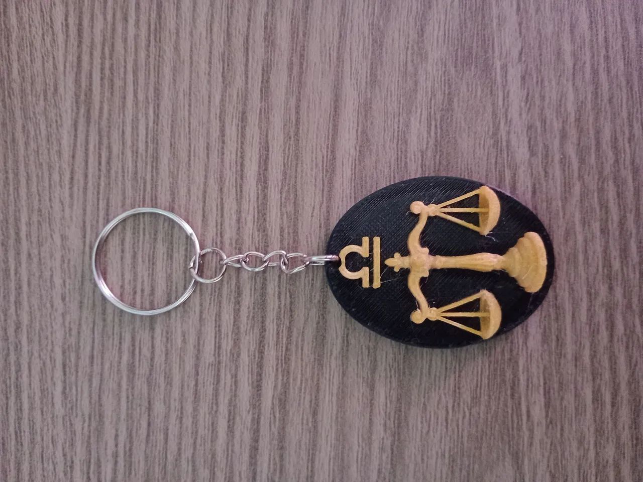 Chaveiro 3d Signo Libra Balança - Foto 3