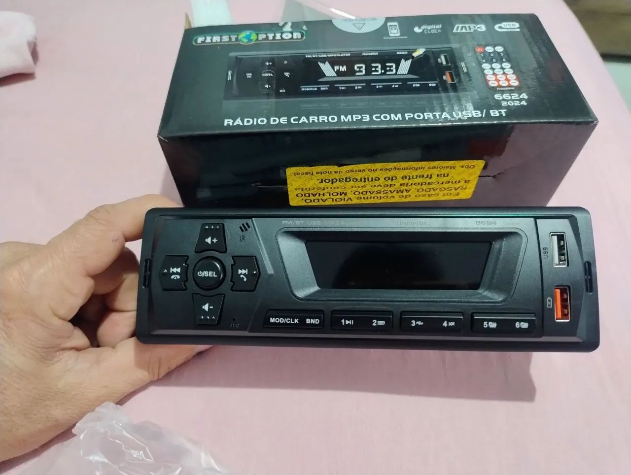 Aparelho de som automotivo com bluetooth  - Foto 3