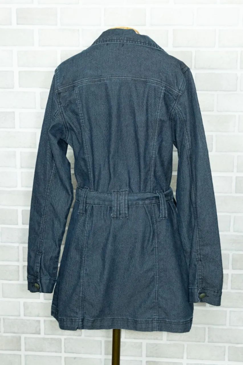 Sobretudo jeans feminino - Foto 4