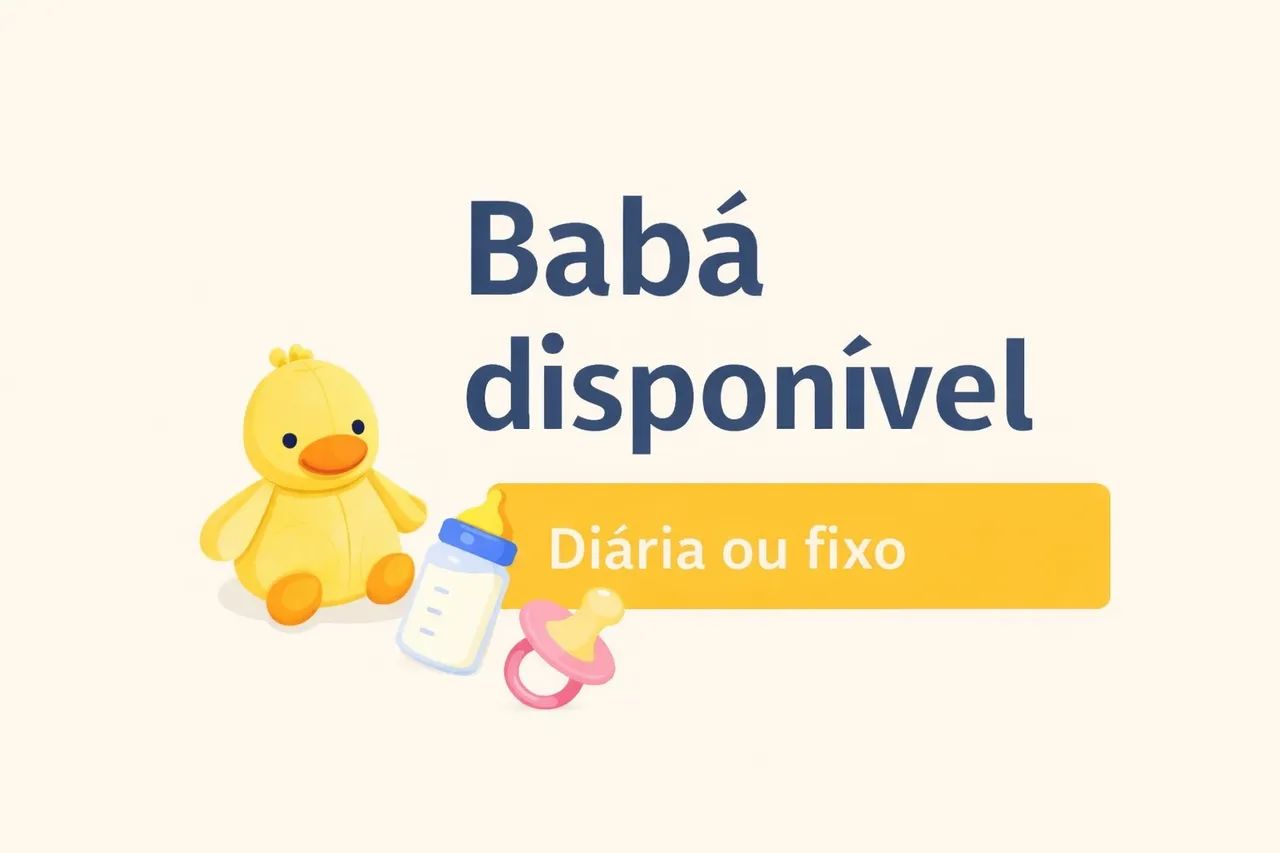 Babá responsável - disponível