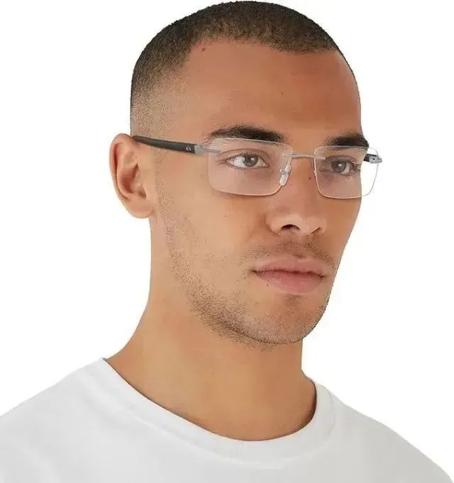 Armani Exchange Armação retangular masculina Ax1064 6003 56 Nova!!