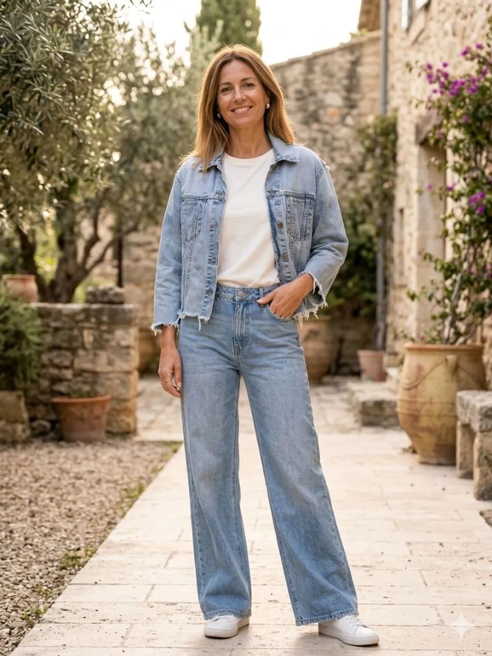 Le Lis BLANC CASAQUETE JEANS TAM M 