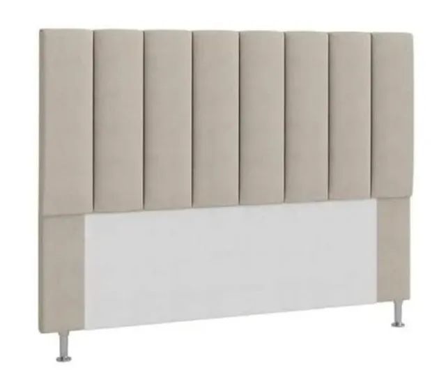 Cabeceira Queen estofada Carla 160 cm bege