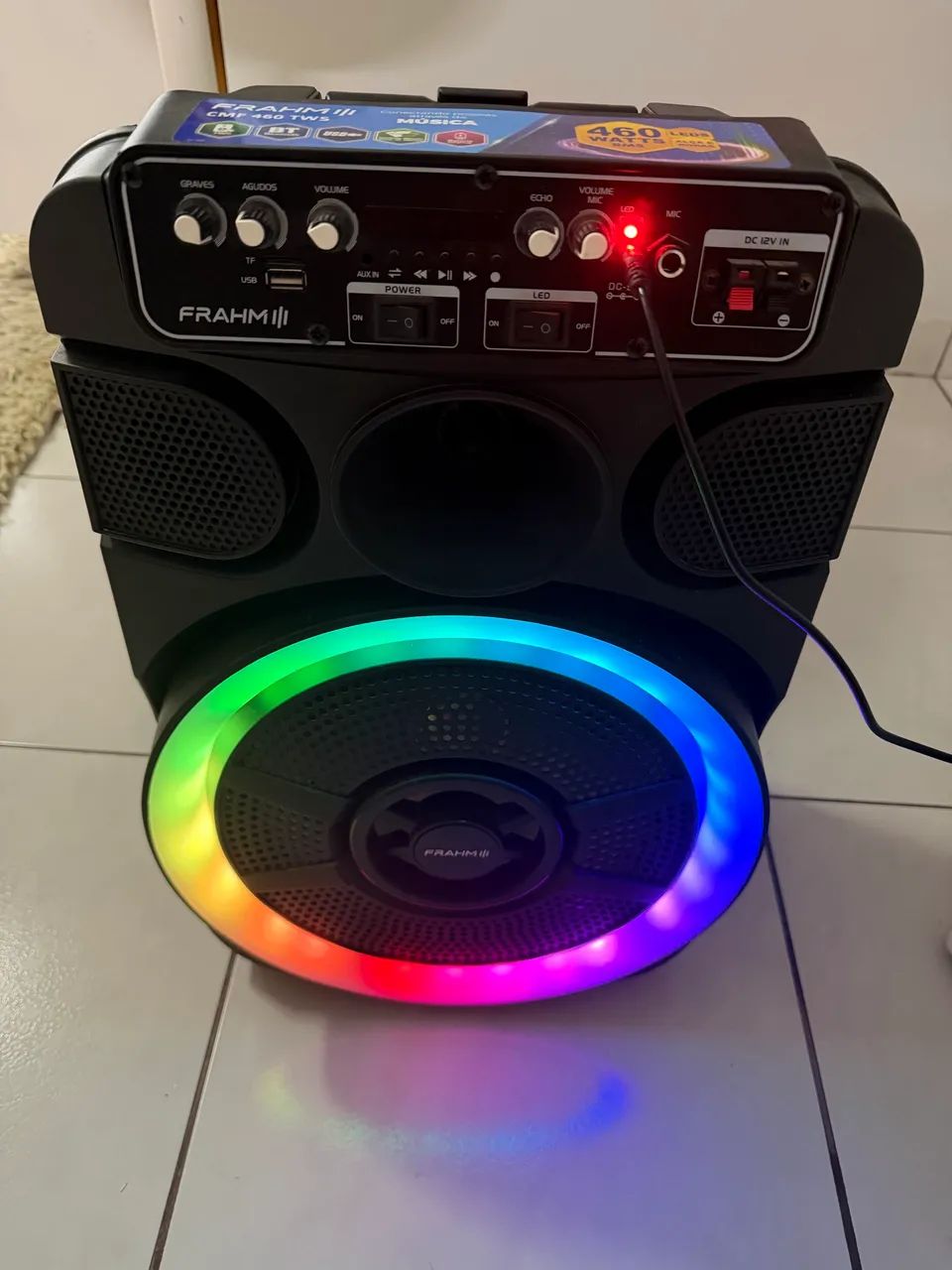 Caixa de som Frahm 460 Watts RMS - Semi nova 