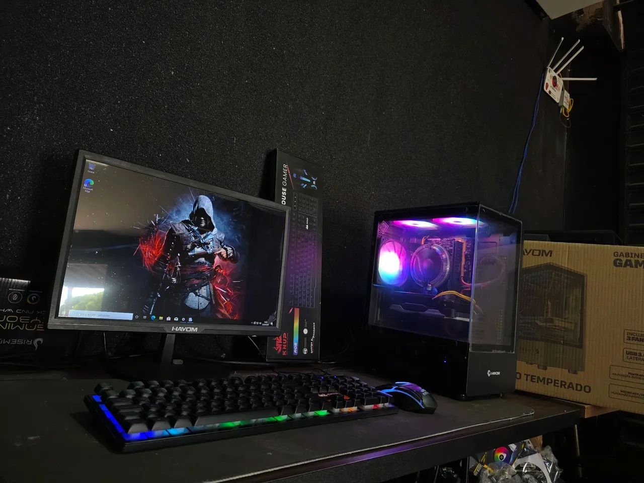 pc gamer completo passo cartão entrego  - Foto 4