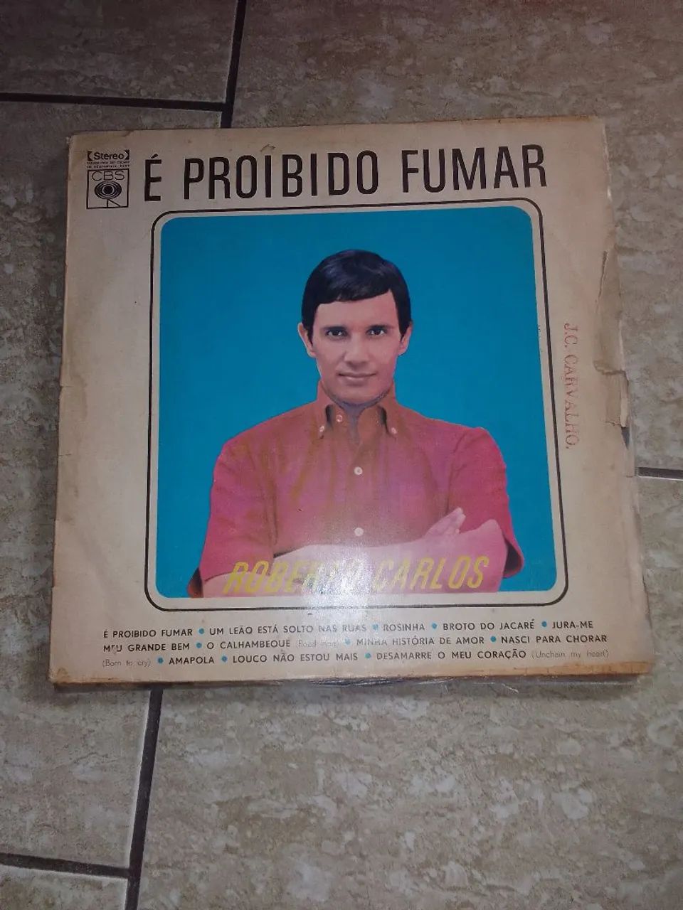 LP vinil Roberto Carlos É proibido fumar 