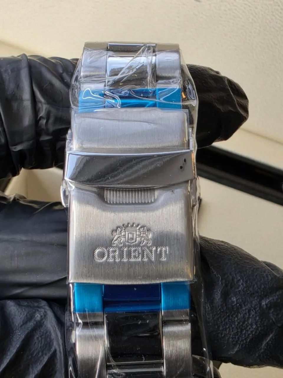 Relogio Orient Novo Automatico Azul modelo 3 estrelas com Garantia EM 10X SEM JUROS - Foto 5