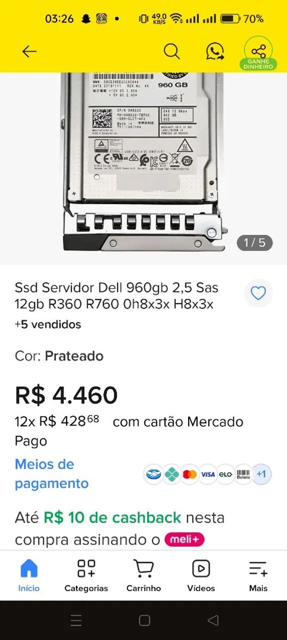 HD Dell para servidor de 900gb - Foto 5