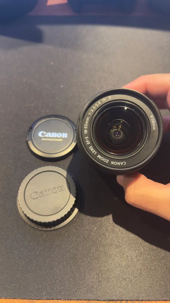 Canon T3i + Lente 50mm 1.8 + 18-55mm IS II - Kit completo, perfeito estado - Foto 2