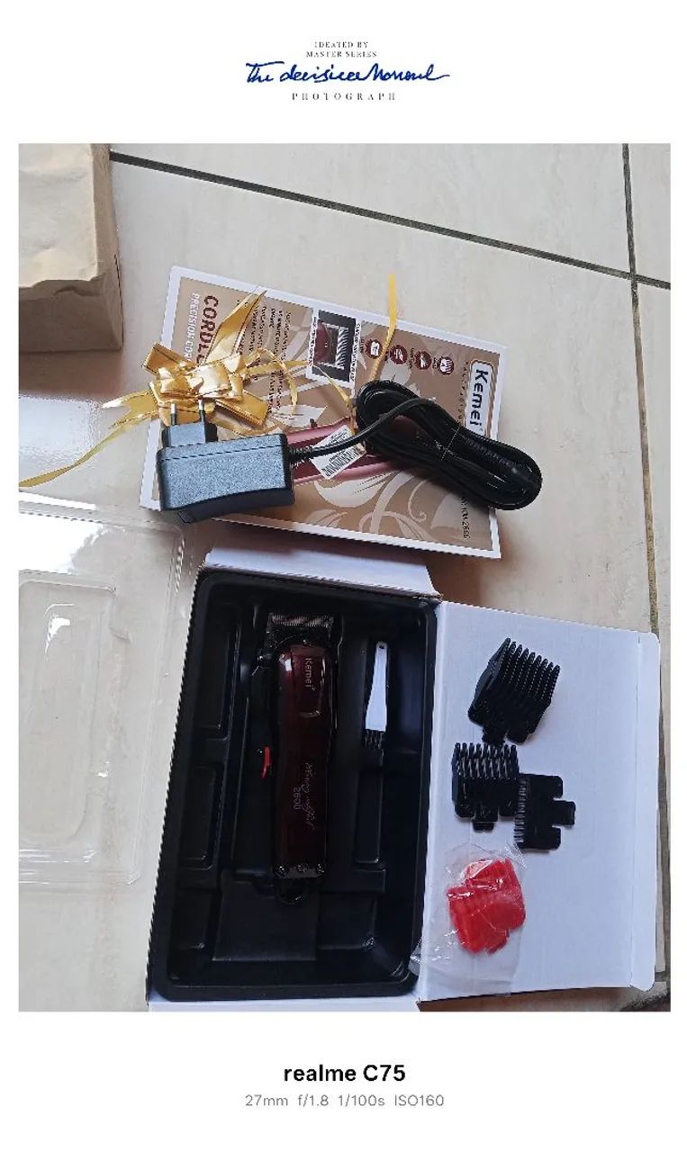 máquina de cortar cabelo da kelme profissional original nova nunca usada zero - Foto 3