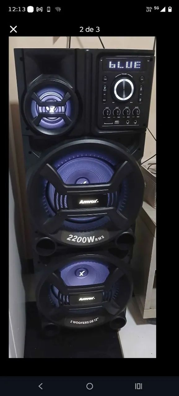 Caixa de som 2200w de potência  - Foto 2