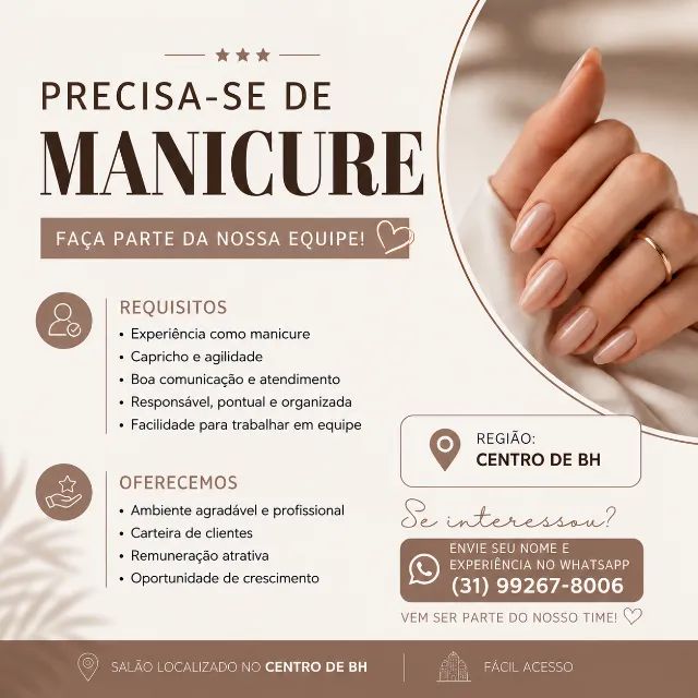 Contrata se manicure