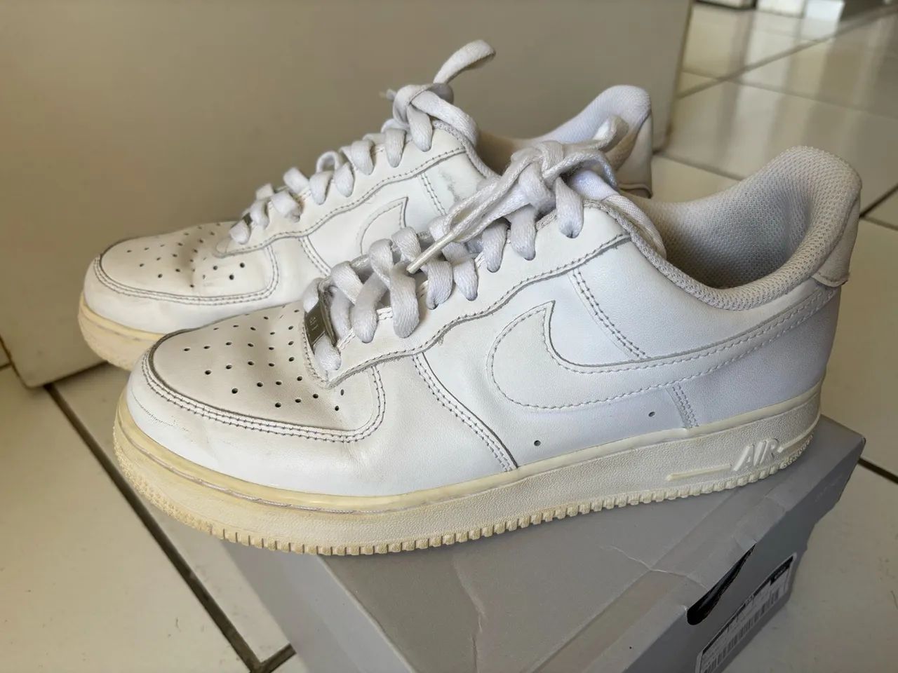Tênis Nike air force 1 ?07 branco  - Foto 4