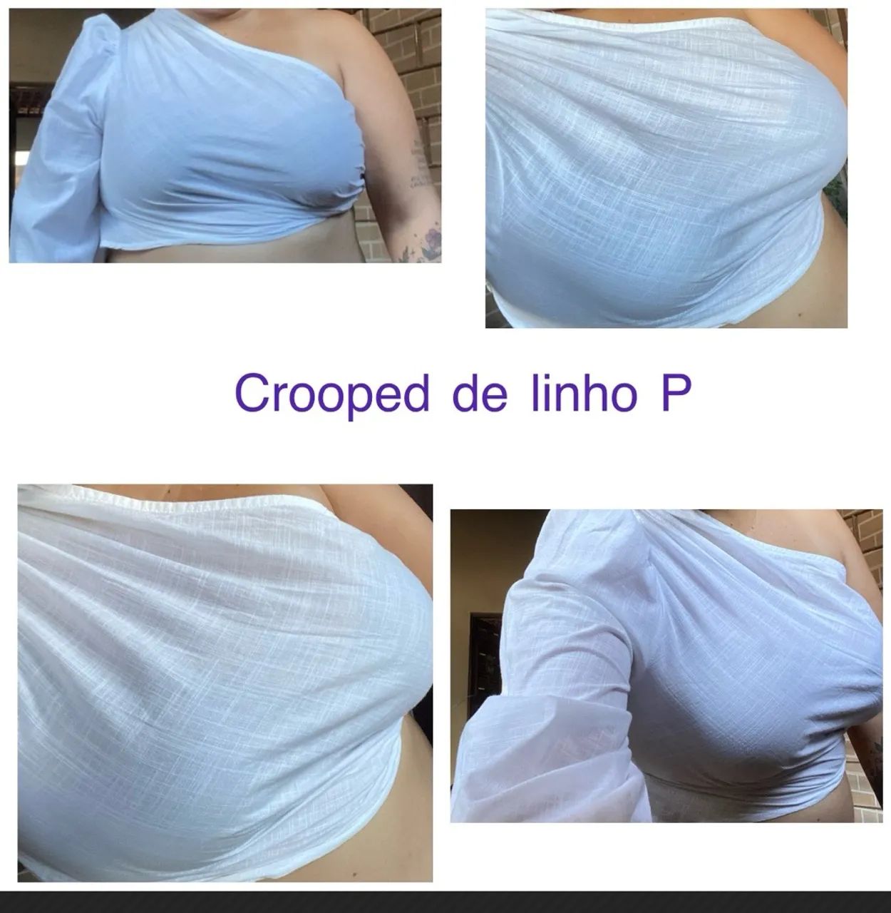 Crooped de linho P