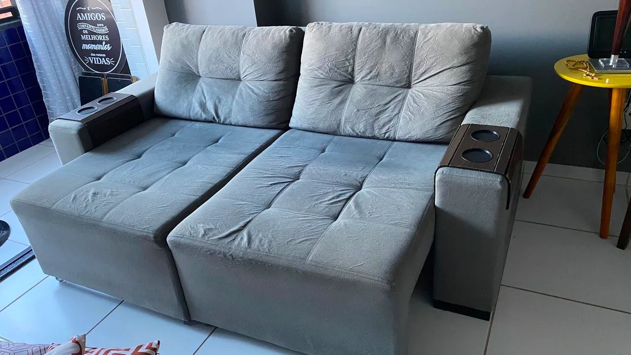 Sofá retrátil 2 lugares - Foto 4