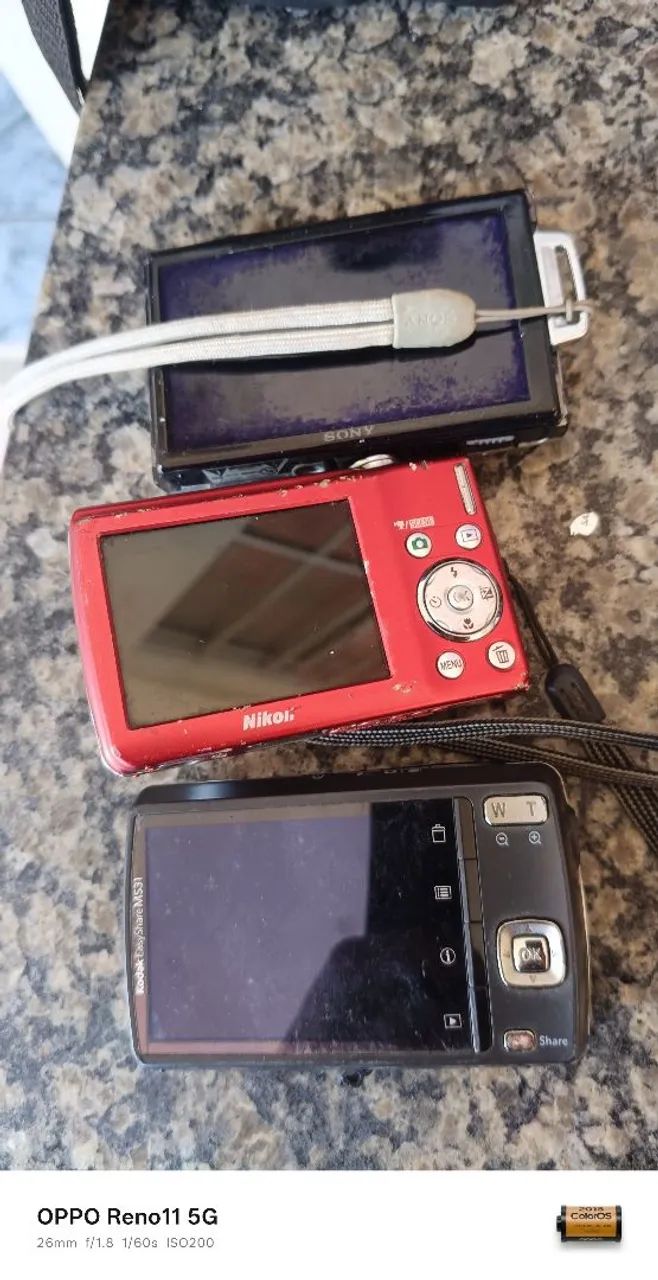 Lote de 3 camera digital 
