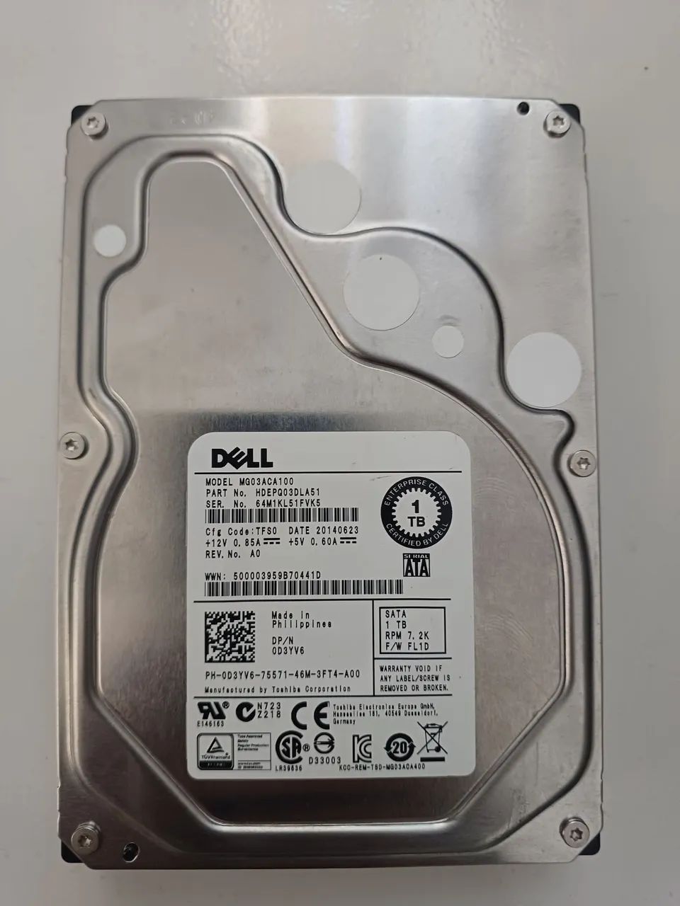 Hd Dell 1TB SAS 6Gbps cftv dvr nvr cpu  servidores  - Foto 3