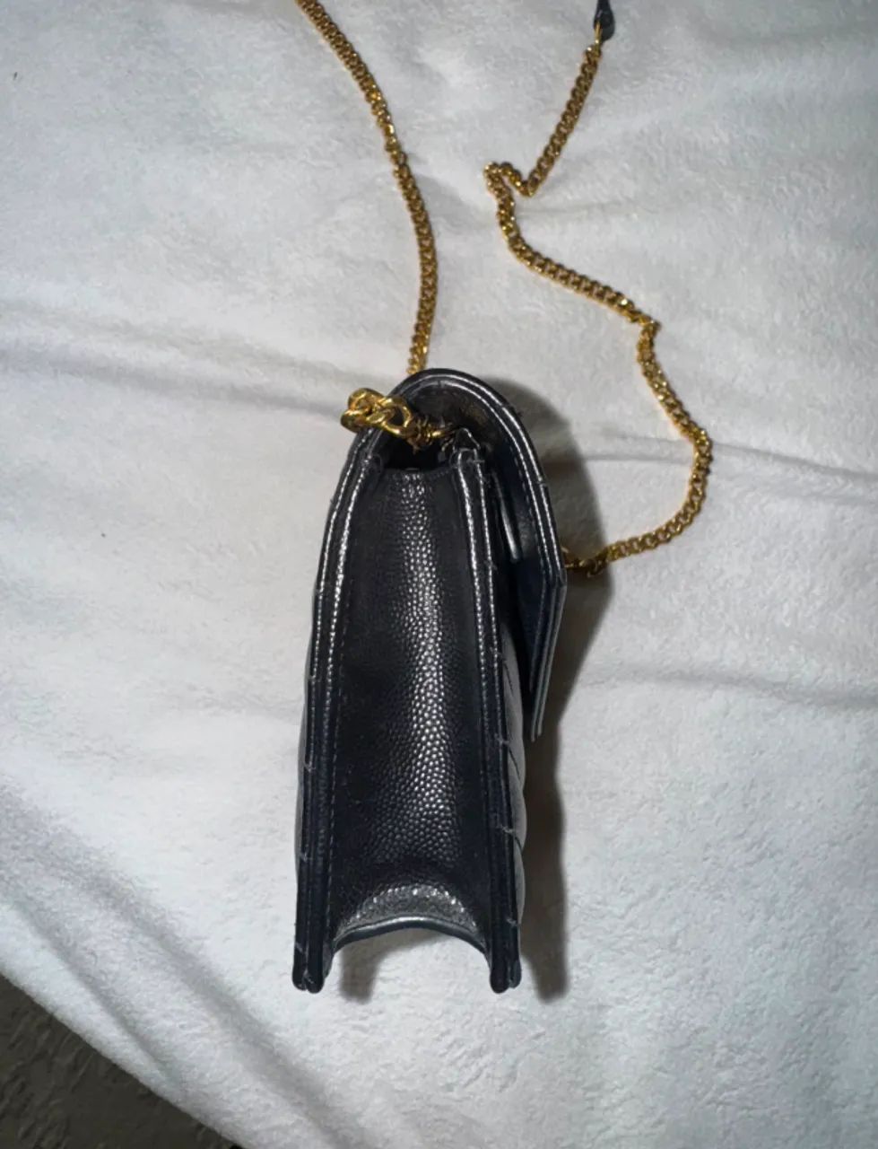Saint Laurent Clutch Classic Cassandre matelassê de couro   - Foto 2