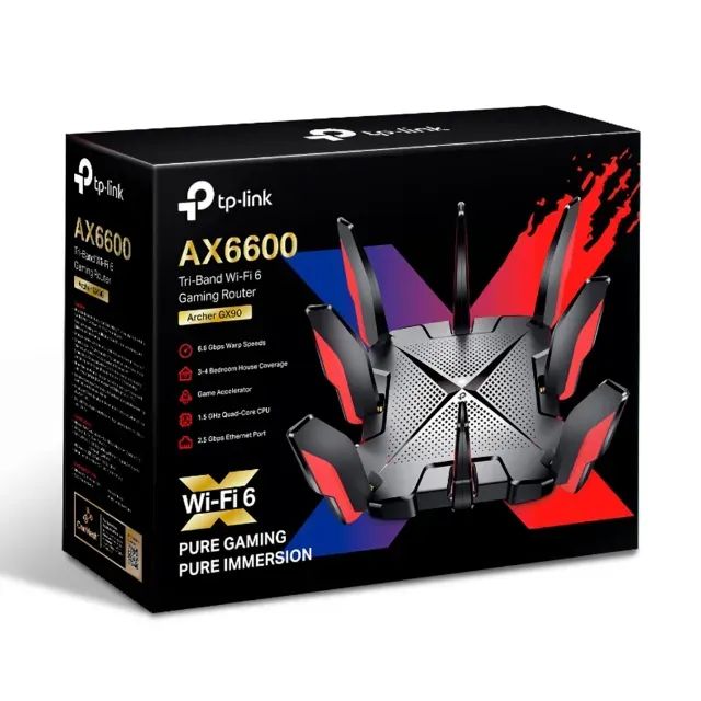 Roteador Gamer Tp-Link Archer GX90, AX 6579Mbps, Wifi 6 Tri-Band, 8 Antenas - Foto 4