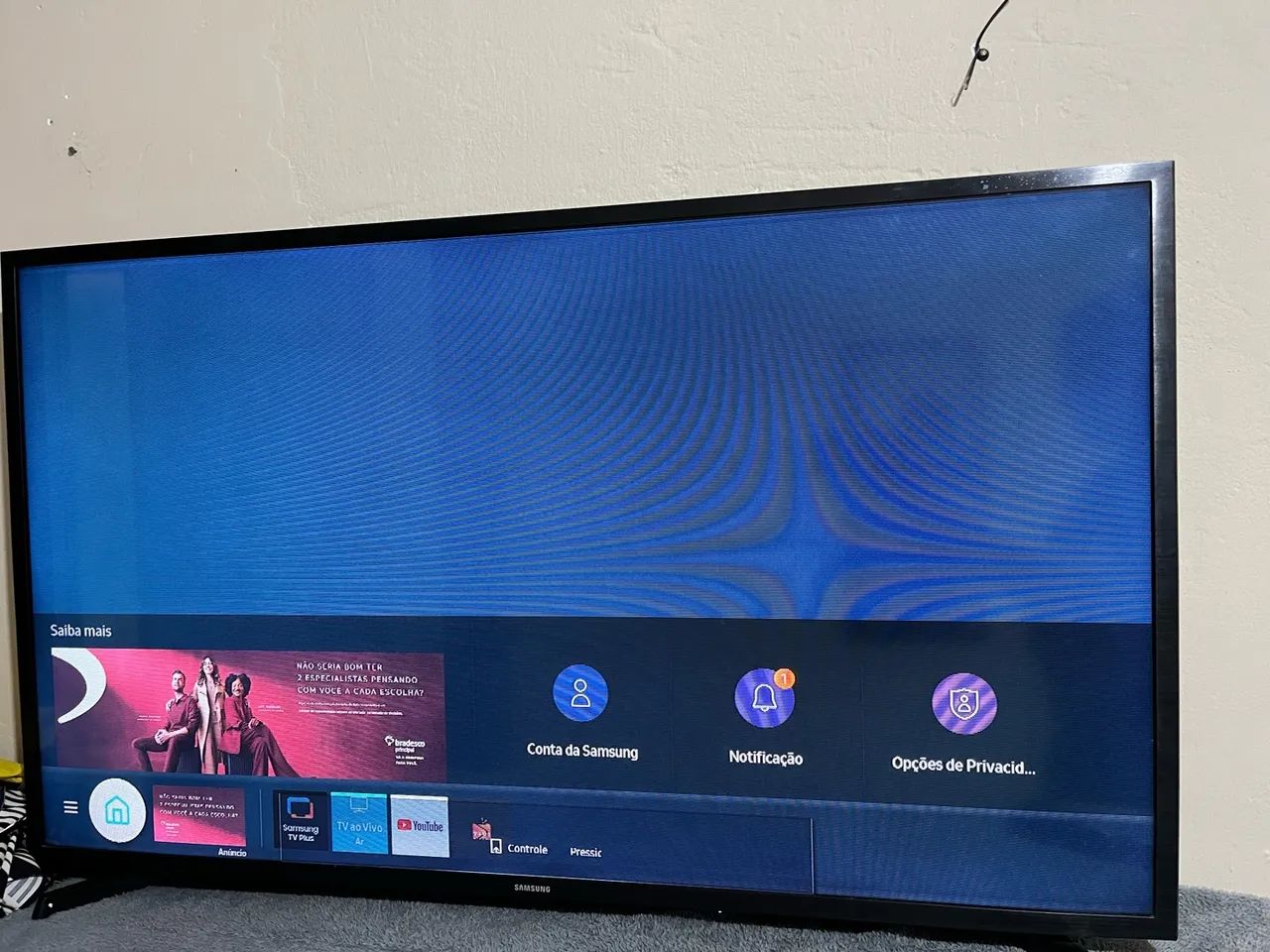 TV Samsung de 43 polegadas, com defeito na led  - Foto 4