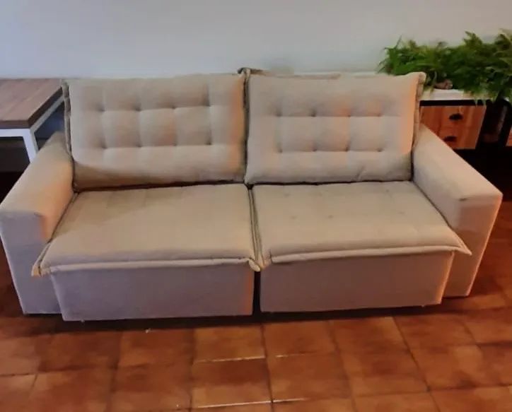  Sofá retrátil 2 lugares 2,13m conservado  - Foto 3
