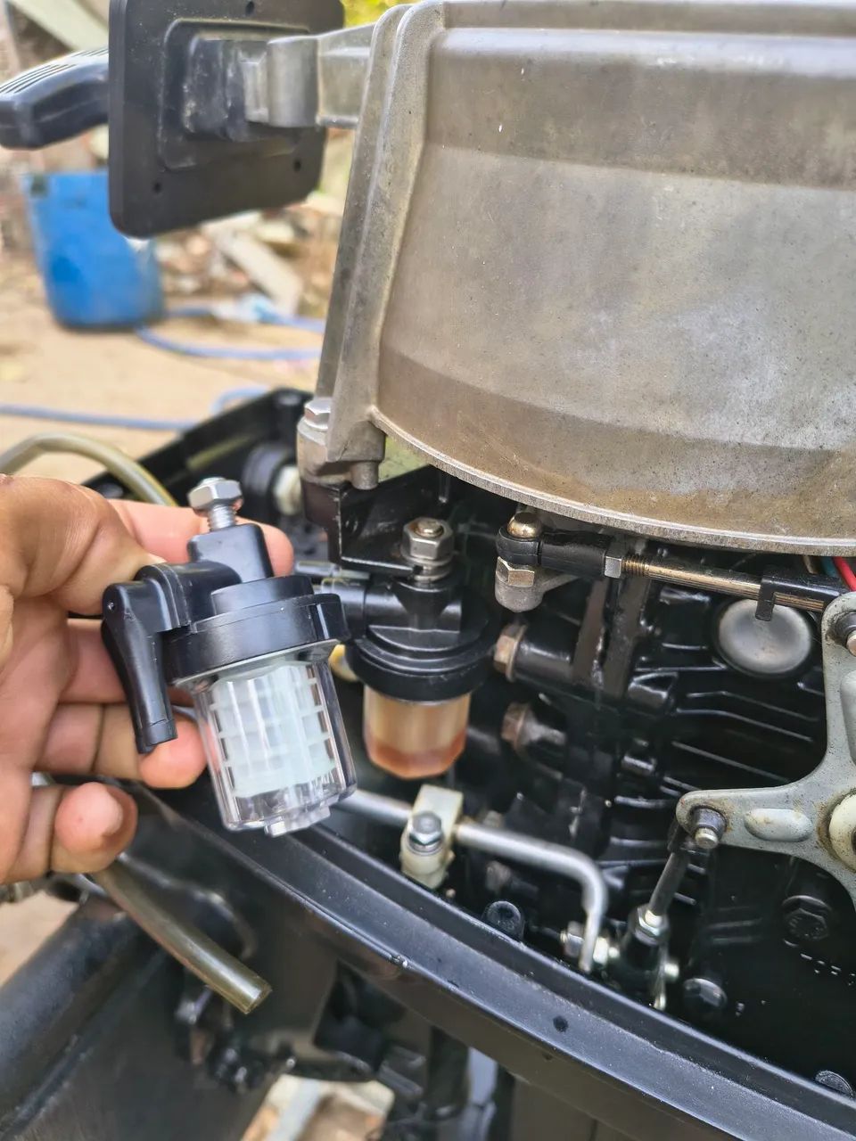 Motor Popa Mercury 15 HP Super  - Foto 5