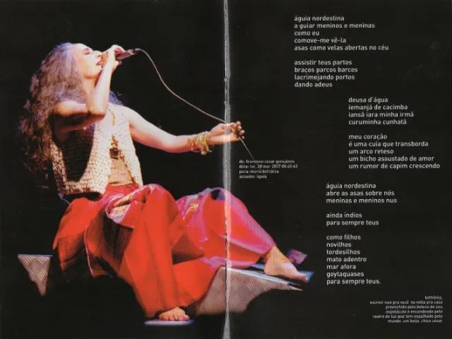 Dvd Maria Bethânia - Dentro Do Mar Tem Rio Ao Vivo - CDs, DVDs etc